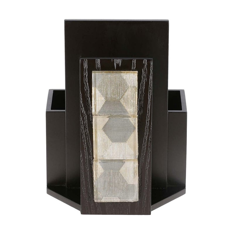 Cocktail COCKTAIL Decorative Hand Towel Stand Hand Towel Holder for Wash Basin Towel Stand for BathroomAttached Holder Wooden Towel Stand for Counter Top BrownFlower GTile  - Image 5