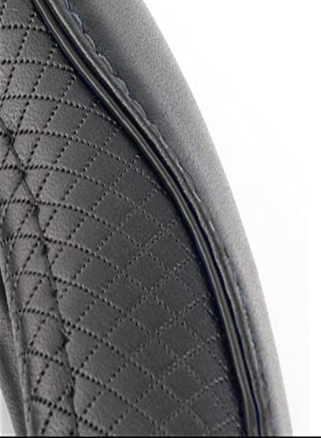 Reswish ESEWALAS Universal Car Steering Wheel Cover,Anti-Slip Leather Steering Wheel Cover,Sports Style Steering Wheel Protector,Car Interior Accessories Auto Steering Wheel Covers (Black) - Image 2