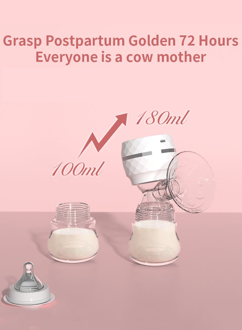 EzzySo مضخة ثدي كهربائية 106° تصميم مريح ضخ فعال صامت نوع مضخة مضادة للتدفق شحن Type-C محمولة ومريحة للأمهات المرضعات - Image 3