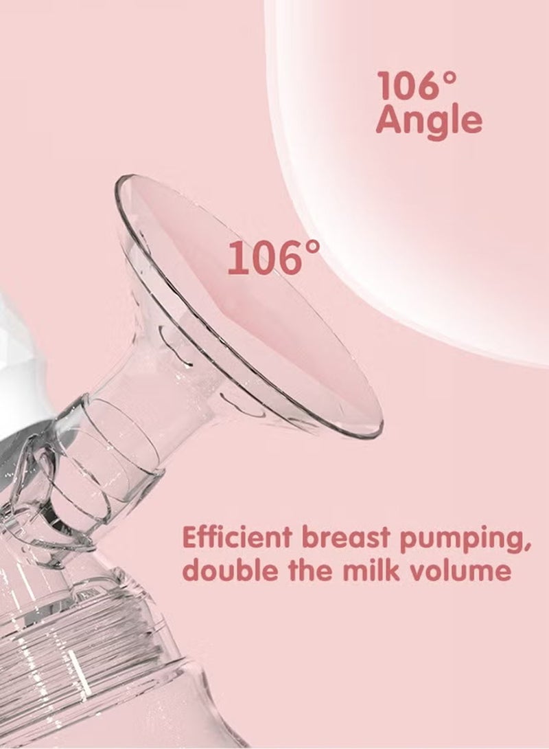 EzzySo مضخة ثدي كهربائية 106° تصميم مريح ضخ فعال صامت نوع مضخة مضادة للتدفق شحن Type-C محمولة ومريحة للأمهات المرضعات - Image 5