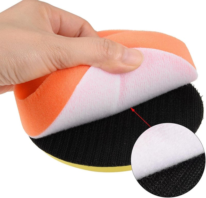 Inditrust PLAIN Foam PAD (Sponge) Car Clean Polishing Buffing Waxing Pad 7inch for Fitting to 7inch Backing pad (2 PCS) - Image 3