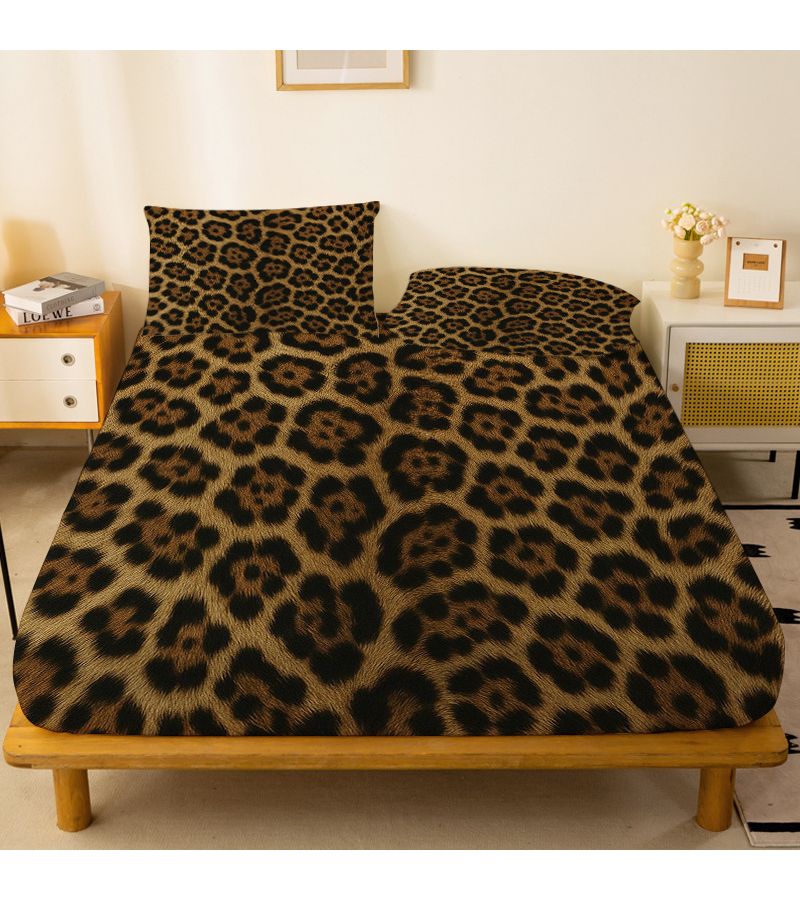 1pc Brushed Bed Skirt Full Size Fitted Sheet Deep Pocket Soft Fabric Anti Slip Mattress Protector 360 Degree Full Wrap Comfortable Fit Bedding - Image 1