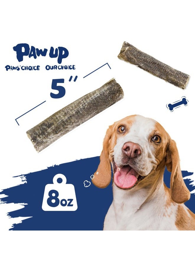 PAWUP Dog Treats, Cod Skins Dog Treat with Taurine, One-Ingredient Grain-Free Chew Fish Skin Rolls Rich in Omega3, 8 oz - Image 2
