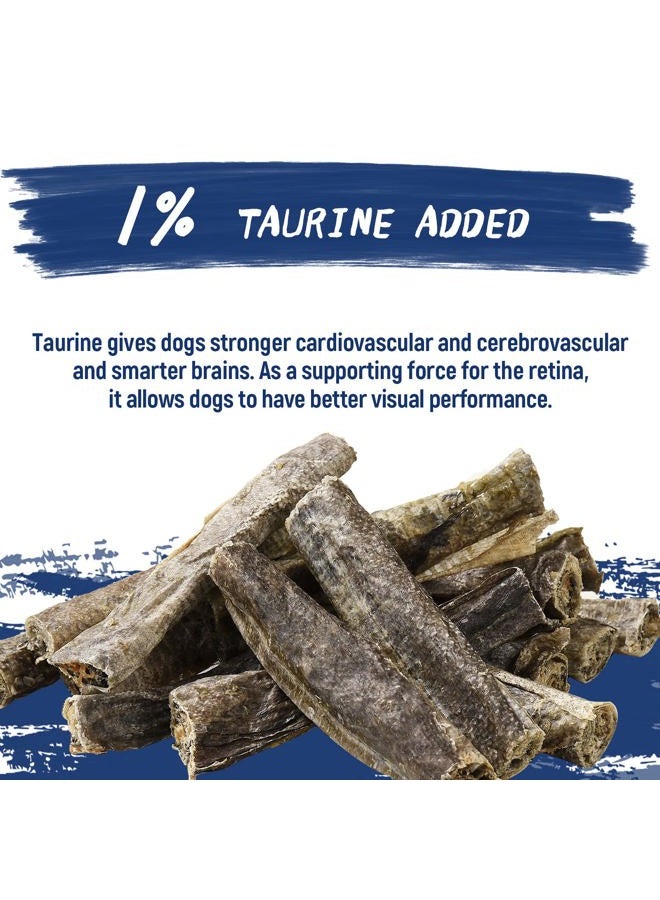 PAWUP Dog Treats, Cod Skins Dog Treat with Taurine, One-Ingredient Grain-Free Chew Fish Skin Rolls Rich in Omega3, 8 oz - Image 5
