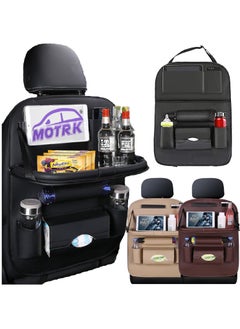 MOTRK MOTRK 2Pack Car Seat Organizers and storage | Car backseat organizer Car Back Seat Organizer Foldable with Touch Screen Tablet Holder Car Organizers and Storage, Upgraded Car Seat Organize  - Image 1