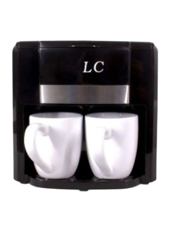 ال سي صانعة قهوة كهربائية 500 واط مع كوبين - Image 3