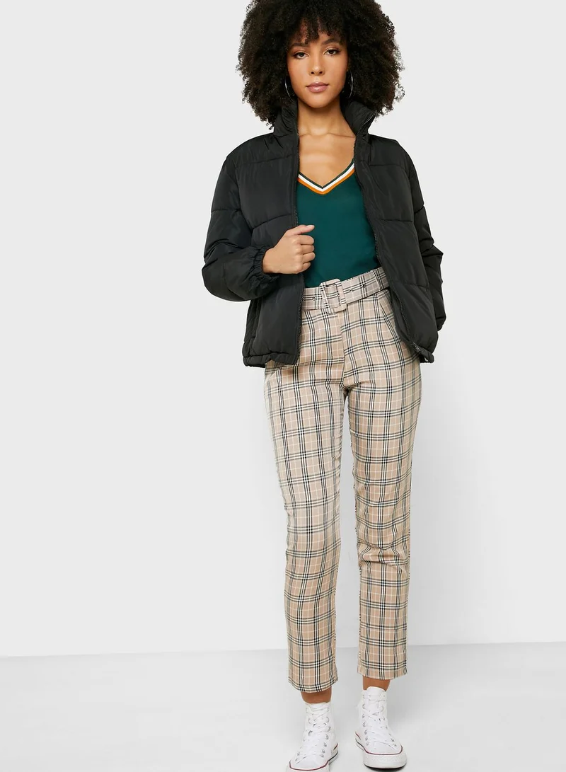 FOREVER 21 Zip Through Puffer Jacket