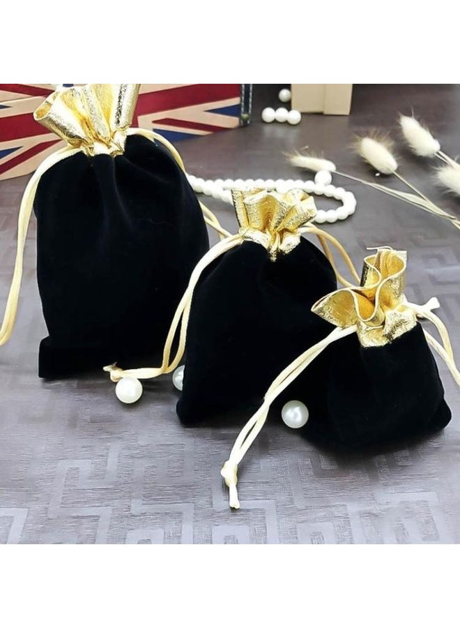 NIBEMINENT 10-Piece Velvet Jewelry Storage Bag Multicolour - Image 3