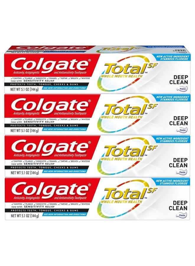 Colgate Olgate Total Toothpaste Deep Clean 5.1 Ounce (Pack Of 4)