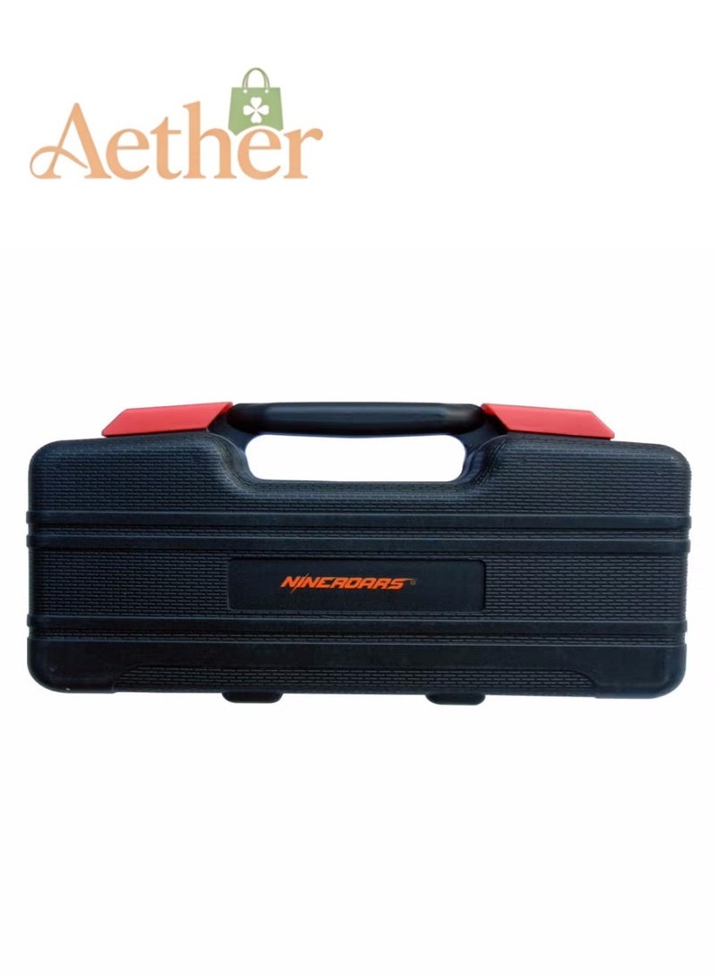 أثير مجموعة أدوات منزلية مكونة من 39 قطعة مع صندوق أدوات بلاستيكي، مجموعة أدوات يدوية عامة عالية الجودة لإصلاح المنزل والصيانة والتجميع والمشروعات اليدوية - Image 3