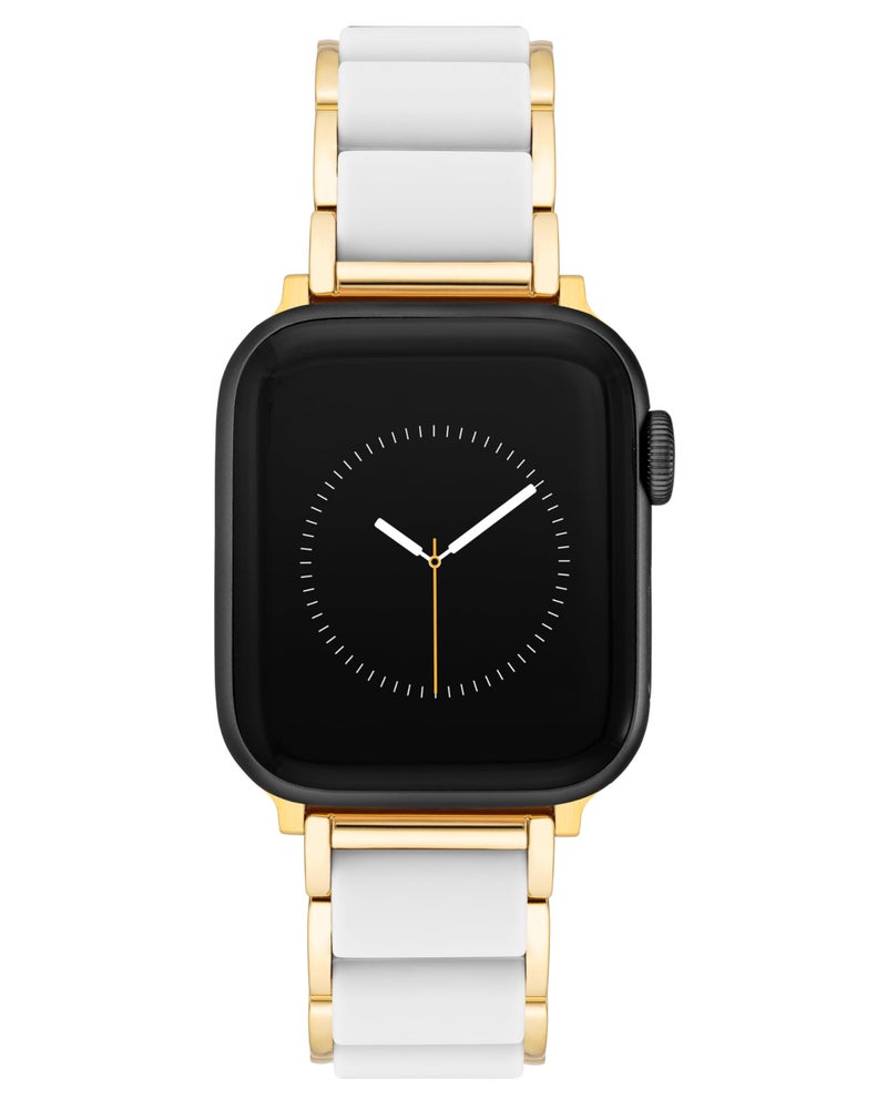 Anne Klein Silicone Fashion Bracelet for Apple Watch Secure Adjustable Apple Watch Replacement Band Fits Most Wrists - Image 2