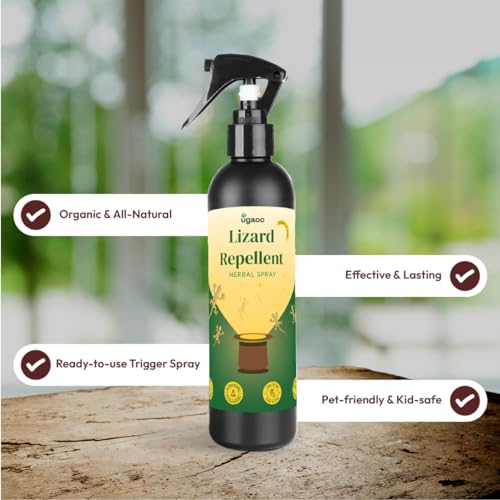 UGAOO Lizard Repellent Spray - 200 ML | 100% Herbal Lizard Repellent for Home| Baby-Safe, Pet-Friendly | Eco-Friendly, Non-Toxic - Image 3