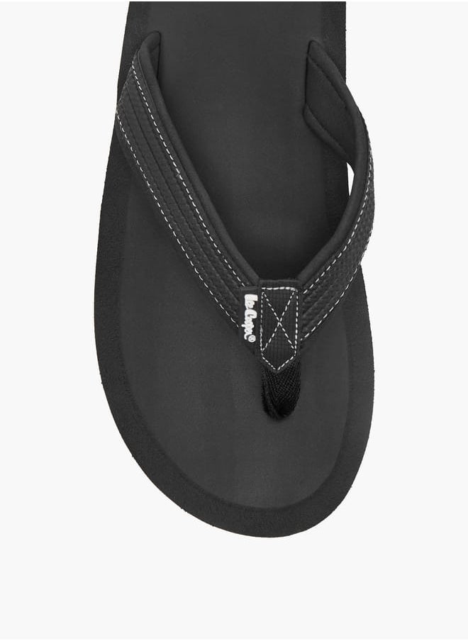 Lee Cooper - Mens Logo Print Thong Slippers - Image 1