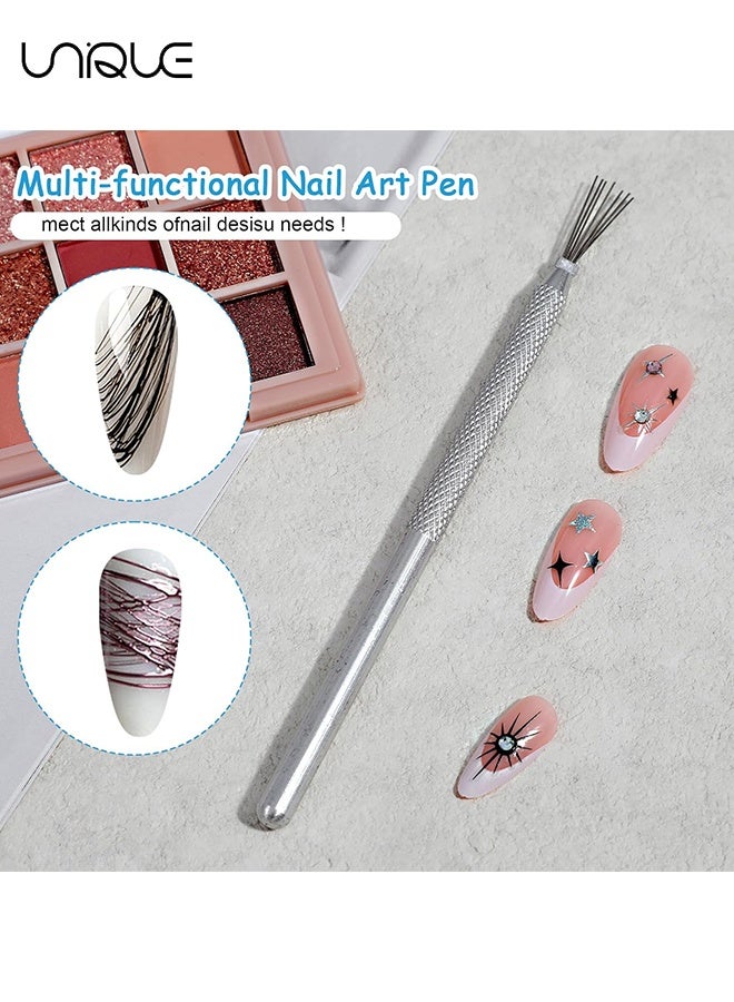 Unique 2 Pcs Clay Texture Tools - Liner Brush for Nails Gel Dotting Tool Nail Art Air Dry Clay Tool, Sculpting Pottery Carving Tools Nail Art Line Painting Wire Drawing Pen - Image 3