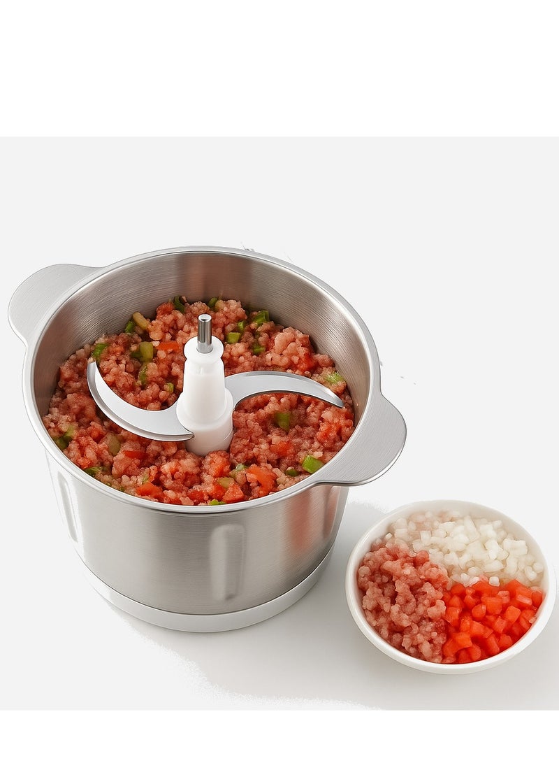 هوم ماستر فرامة و قطاعة الخضار و اللحوم 2 لتر 300 وات بسرعتين مفرمة الطعام الكهربائية HM-285 - Image 5