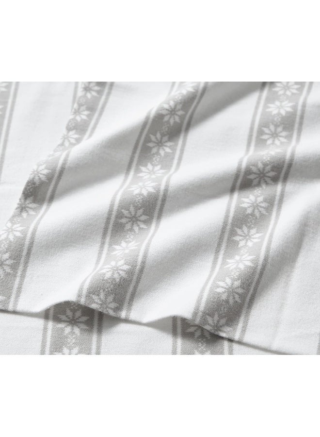 Eddie Bauer - Queen Sheets, Cotton Flannel Bedding Set, Brushed For Extra Softness, Cozy Home Decor (Snowflake Fair Isle, Queen) - Image 2