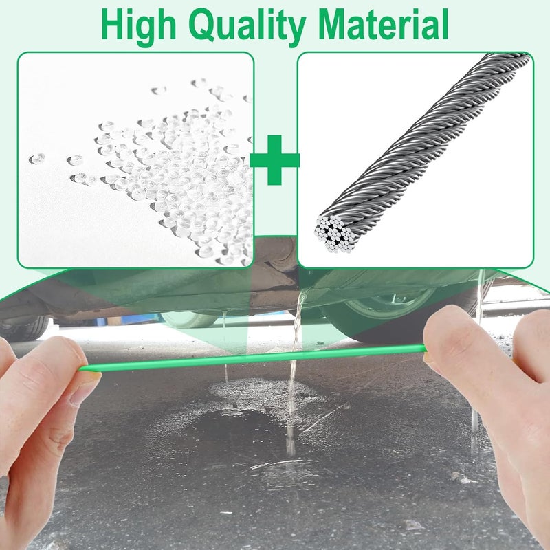 ecocstm Auto Sunroof Drain Cleaning Tool, 118 Inch Flexible Tube Cleaning Brush, Flexible Drain Brush Extra Long Pipe Cleaners for Car, Car Drain Dredge Cleaning Scrub Brush for Drains, Sewers, Windshields - Image 4