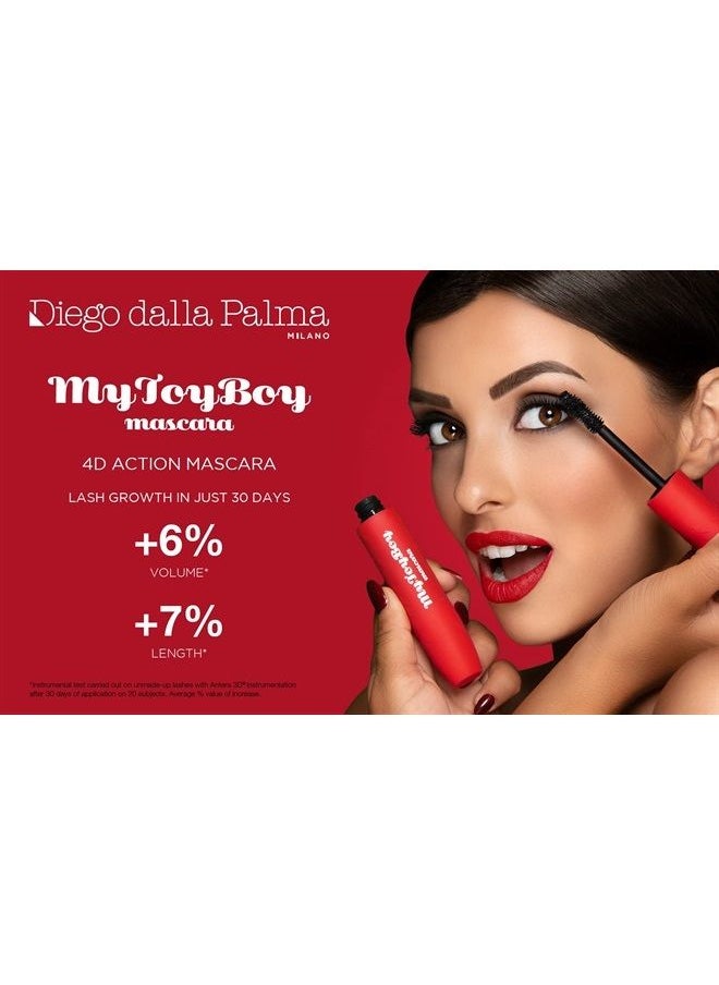 Diego dalla Palma - DIEGO DALLA PALMA - MyToyBoy Mascara - Enhancing Eye Makeup - Voluminous Eyelash Growth For Women - Hypoallergenic And Lengthening Cosmetic - Boost The Lashes Natural Beauty - 151 Black - 0.4 oz - Image 1