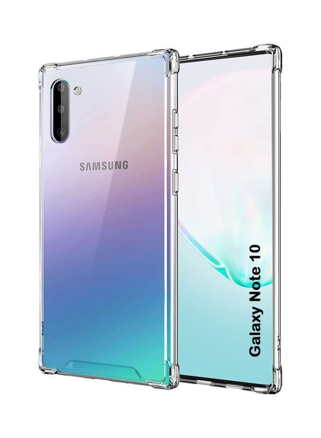 IAF Samsung Galaxy Note 10 Case Clear Soft TPU PC Shock Absorption Airbag Bumper Corner Anti-Fall Flexible Transparent Back Cover 6.3 inch Clear