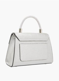 Le Confort Women Textured Satchel Bag with Detachable Strap and Flap Closure Ramadan Collection  - Image 3