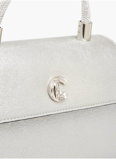 Le Confort Women Textured Satchel Bag with Detachable Strap and Flap Closure Ramadan Collection  - Image 4