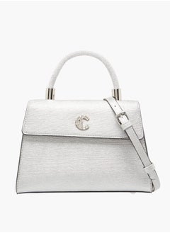 Le Confort Women Textured Satchel Bag with Detachable Strap and Flap Closure Ramadan Collection  - Image 1