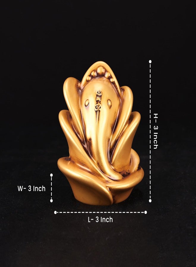 Artarium Antique Rose Ganesha Statue (3 Inch), Ganpati Figurine for Car Dashboard, Home and Living Room Decor, Ganesh Idol Spiritual Gift for Men Women - Image 5