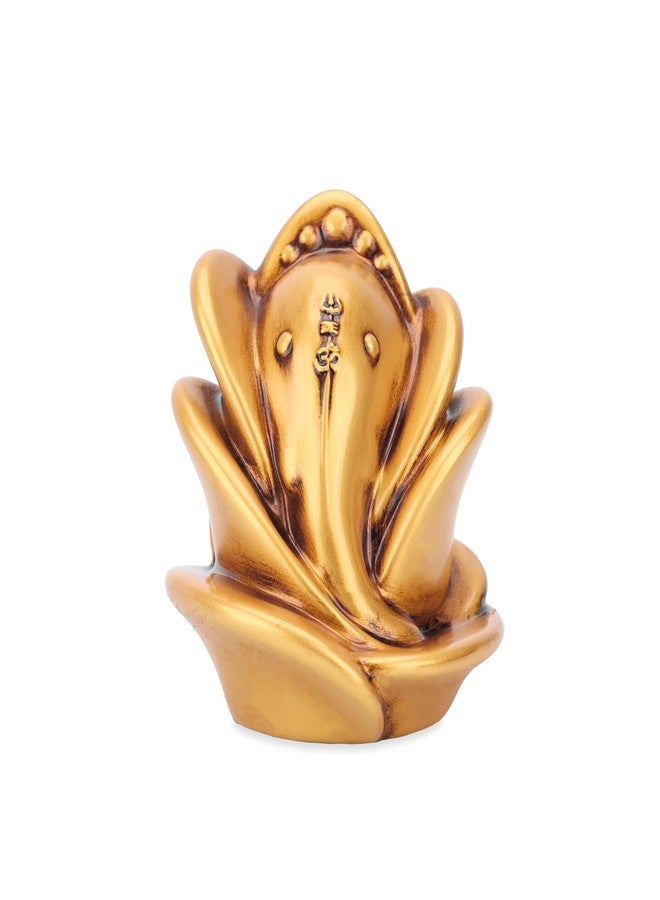 Artarium Antique Rose Ganesha Statue (3 Inch), Ganpati Figurine for Car Dashboard, Home and Living Room Decor, Ganesh Idol Spiritual Gift for Men Women - Image 2