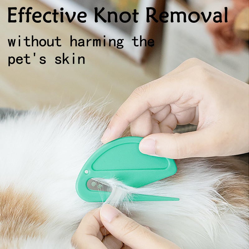 Cyhdddr 5Pcs Knotting Comb for Cats, Pet Knotting Comb De Knotting Comb for Dog Pet Hair Removal Tool Cat Dog Grooming Supplies Matted Fur Remover - Image 2