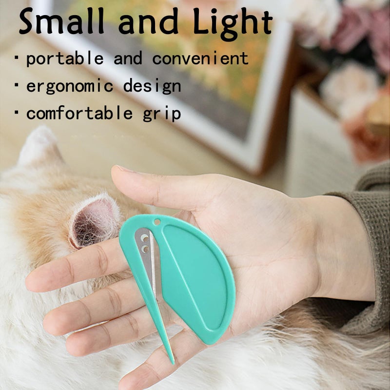Cyhdddr 5Pcs Knotting Comb for Cats, Pet Knotting Comb De Knotting Comb for Dog Pet Hair Removal Tool Cat Dog Grooming Supplies Matted Fur Remover - Image 3