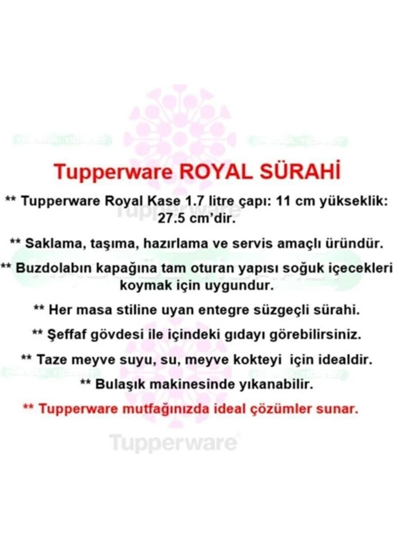 Tupperware Royal Jug Drinker 1.7 Liter