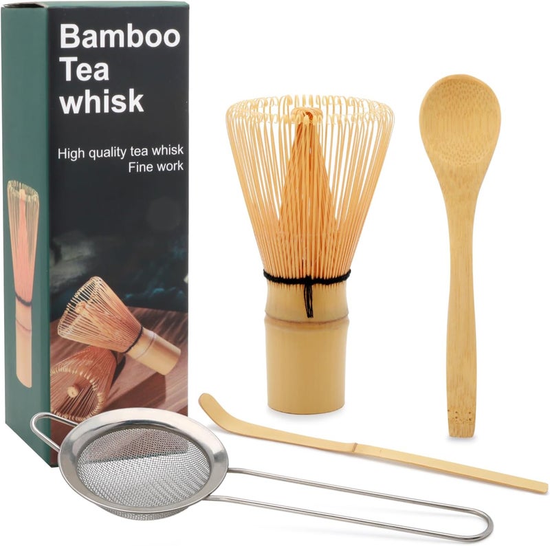 Maredash Matcha Whisk Set,Matcha Whisk,Matcha Set,Bamboo Whisk,Matcha Kit,Chasen Matcha Stirrer,Made from 100% Natural Bamboo,Durable and perfect for making matcha tea - Image 1
