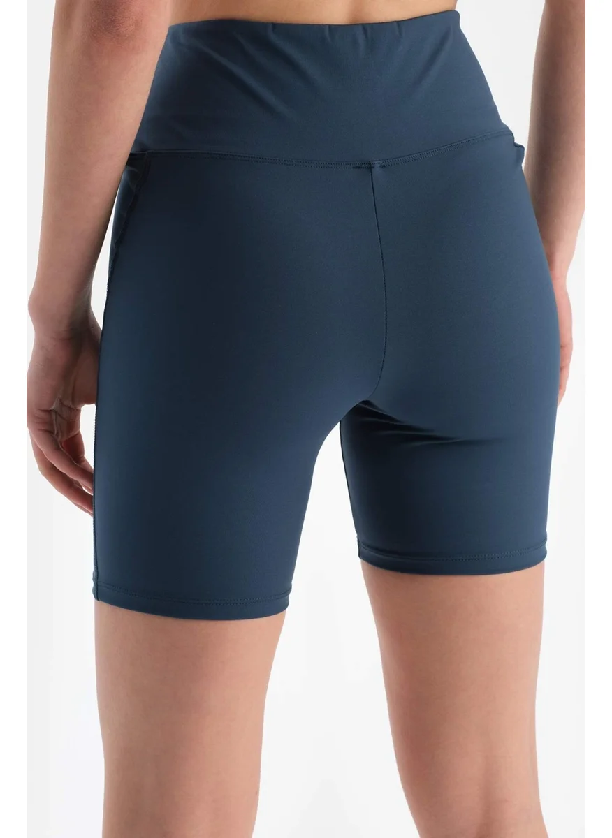 dagi Navy Blue Women's Biker Leggings