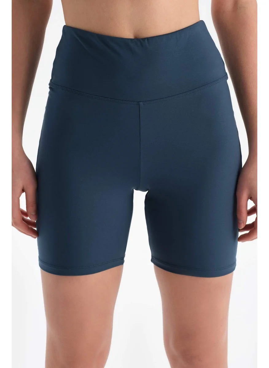 dagi Navy Blue Women's Biker Leggings