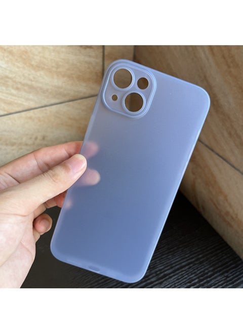 For Iphone 14 Transparent Mobile Phone Case For Iphone14plus Solid Color All-inclusive Pp Hard Case For Spot Wholesale-Color:Yuanfeng Blue (opp Hanging Bag Packaging Model Standard)-Applicable Model:For Apple XSMAX