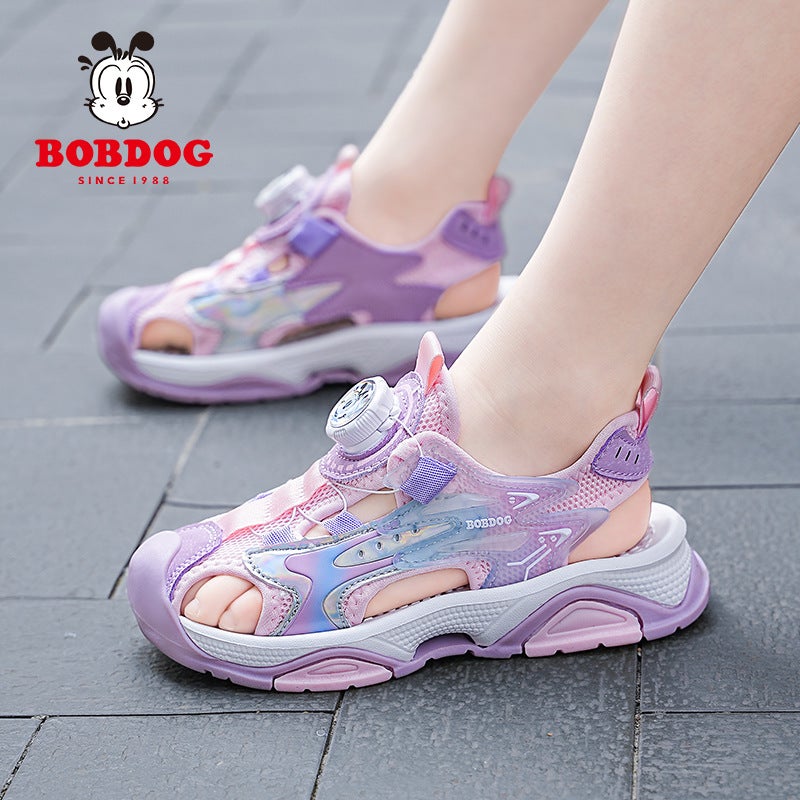 Babu Bean Boys Sandals Style Baotou Anti-Kick Children'S Beach Shoes Girls Big Kids Fashion Cool Shoes - Image 4