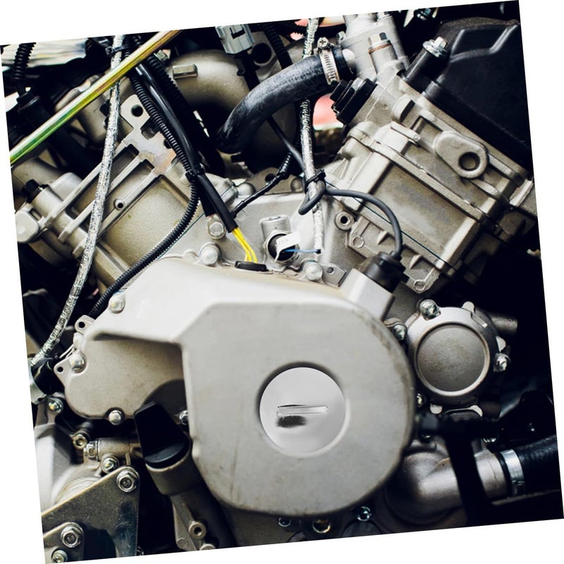 Engine Engine Cover Cap Replacement Left Side Round Decorative View Hole - Image 5
