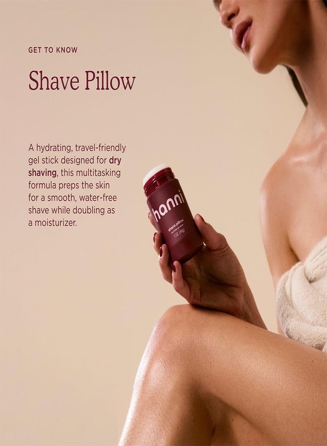 HANNI Shave Pillow, Shaving Gel for Women and Men, Hair Removal Products for Pubic, Body Hair or Legs, In-Shower/Waterless Razor, Travel Friendly Skin Care Moisturizer, Women's Grooming, 3 oz - Image 3