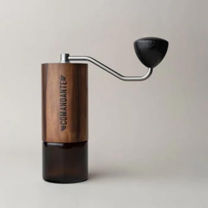 COMANDANTE Mk40 Manual Coffee Grinder  HighPrecision Nitro Blade Stainless Steel Burrs Portable Design  Ideal For Espresso Pour Over And French Press Capacity 40 Grams Color Liquid Amber - Image 5