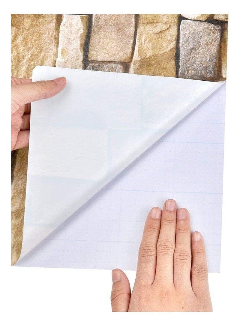 3D Brick Wallpaper Peel and Stick Self-Adhesive Wallpaper 45cm x 600cm - Image 5