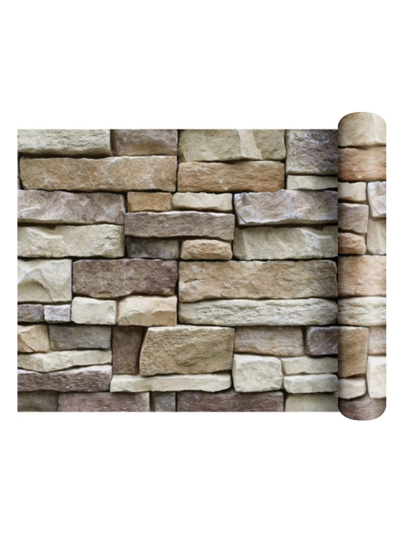 3D Brick Wallpaper Peel and Stick Self-Adhesive Wallpaper 45cm x 600cm - Image 1