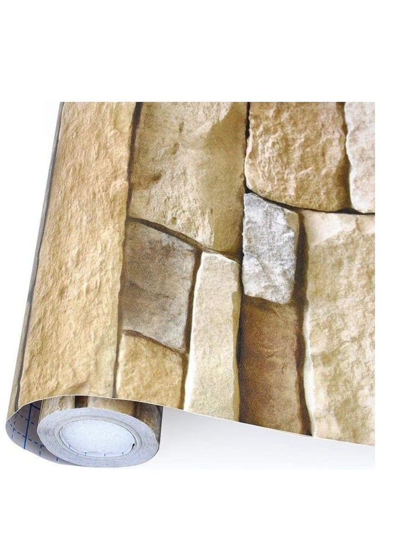 3D Brick Wallpaper Peel and Stick Self-Adhesive Wallpaper 45cm x 600cm - Image 3