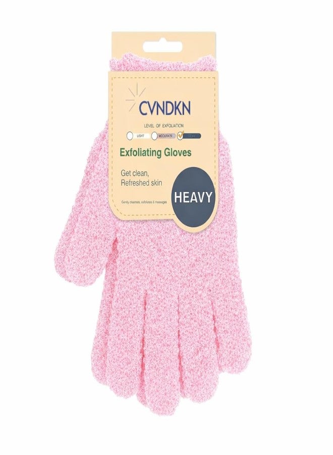 CVNDKN 1 Pair Exfoliating Gloves,Shower Glove for Women Men,Wash Gloves for Shower,Deep Cleansing Exfoliating Mitt Bath Glove Wash Dead Skin Remover Exfoliate Body Scrubber (Pink) - Image 1