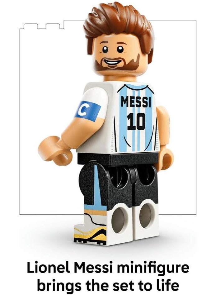 Lego 43011 Special Edition Lionel Messi  Football Highlights - 3D Display Model Kit w/Collectible Minifigure - Kids' Room Decor - Gift for 10+ Year Old Boys, Girls & Adult Sports Fans - Image 2