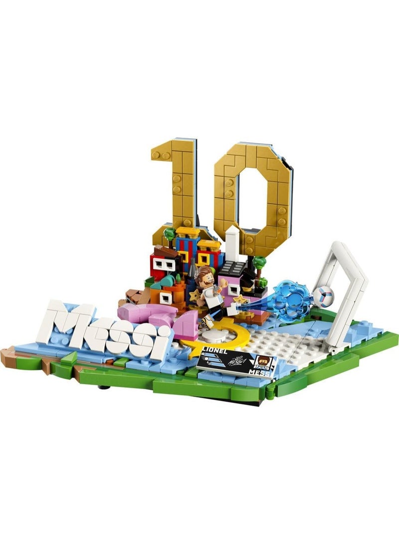 Lego 43011 Special Edition Lionel Messi  Football Highlights - 3D Display Model Kit w/Collectible Minifigure - Kids' Room Decor - Gift for 10+ Year Old Boys, Girls & Adult Sports Fans - Image 3
