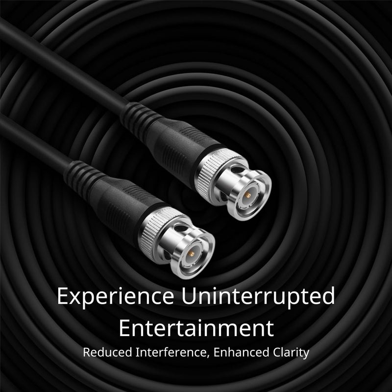 TNP Products TNP SDI Cable Connectors RG6 Coaxial Cable Male to Male - Heavy Shielding, BNC to BNC Cord Connectors, HD SDI BNC Cable, Long Cable Cord, 75 Ohm Cable, 6FT - Image 4