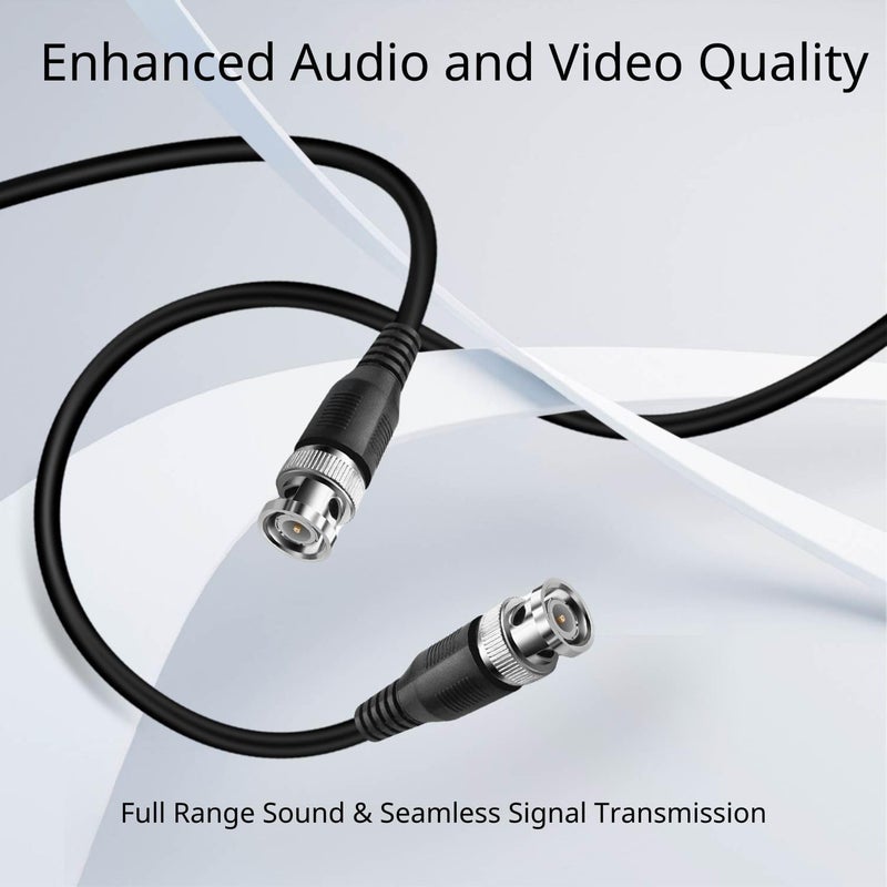 TNP Products TNP SDI Cable Connectors RG6 Coaxial Cable Male to Male - Heavy Shielding, BNC to BNC Cord Connectors, HD SDI BNC Cable, Long Cable Cord, 75 Ohm Cable, 6FT - Image 2