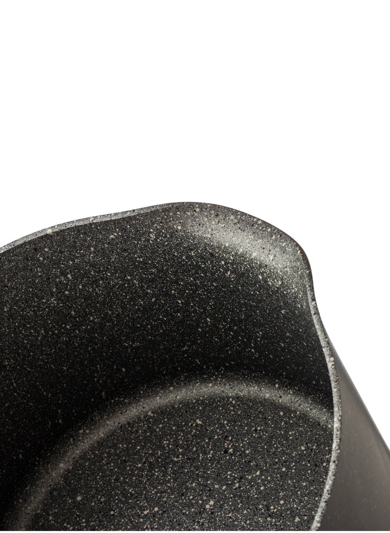 قدر غرانيت غير قابل للألتصاق مع غطاء جاج من الصناعة الإيطالية - Image 4