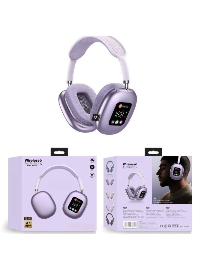 2026 model  wireless Bluetooth headphones - smart color screen, Bluetooth headphones with high sound quality and long battery life