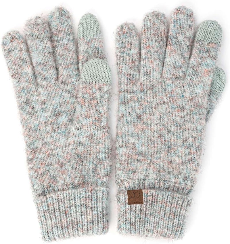 Cc Unisex Cable Knit Winter Warm Anti-Slip Touchscreen Texting Gloves - Image 1